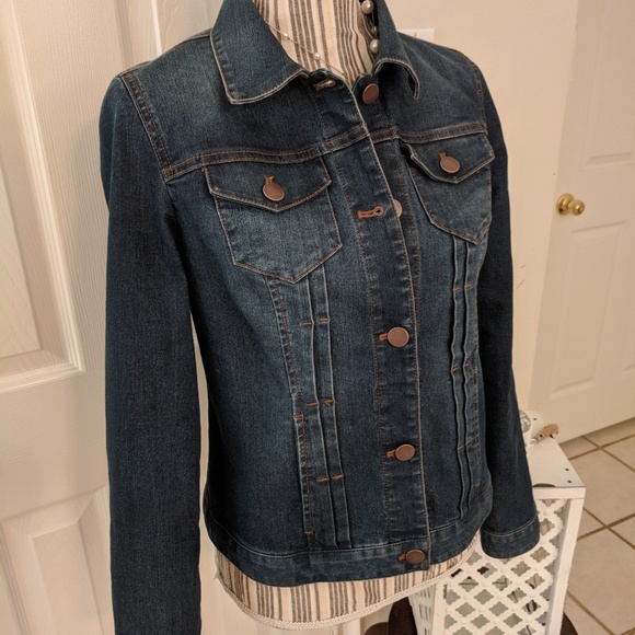 chico's platinum denim jacket
